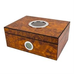 Lubinski Masif Sedir Camlı Humidor Puro Kutusu 50s LB-011
