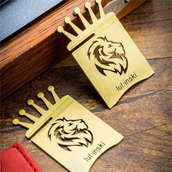 Lubinski New Lion Özel İşleme Motifli Puro Sehpası Gold Lion-2 LB-902