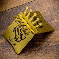 Lubinski New Lion Özel İşleme Motifli Puro Sehpası Gold Lion-2 LB-902