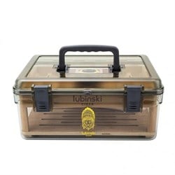 Lubinski Plexi -Sedir Şeffaf Puro Kutusu Humidor 50s LB-025