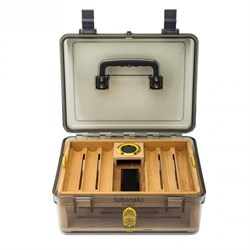 Lubinski Plexi -Sedir Şeffaf Puro Kutusu Humidor 50s LB-025
