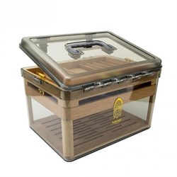 Lubinski Plexi -Sedir Şeffaf Puro Kutusu Humidor 100s LB-019