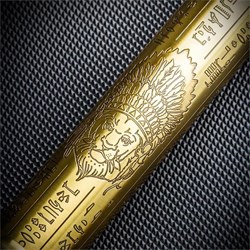 Lubinski Puro Saklama Silindiri Çelik Tüp Kılıf Gold İşleme(60 Ring) LB-528