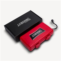 Lubinski Seyahat Puro Kutusu Humidor Kırılmaz Plastik Kırmızı 5s LB-621