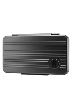 Lubinski Seyahat Tipi 5 Gümüş Humidor Metal Puro Kutusu LB-609