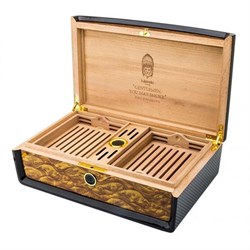 Lubinski Special Edt. Carbonfiber Parmakizi Humidor Puro Kutusu 80s LB-013