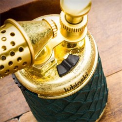Lubinski Vintage Tek Torch Masa Tipi Puro Çakmağı Yeşil LB-121