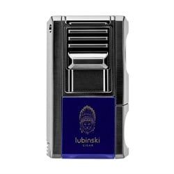 Lubinski Yeni Seri Dahili V-Cutter Delicili ve İğneli Puro Çakmağı Mavi LB-137