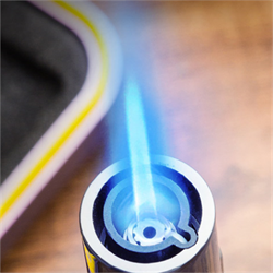 Lubinski Yeni Seri Slim Tek Torch Delicili Ve İğneli Puro Çakmağı Kahve LB-128