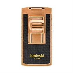Lubinski Yeni Stil Delicili Çift Torch Puro Çakmağı Gold LB-157