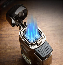 Lubinski Yeni Stil Delicili Dört Torch Puro Çakmağı Gunmetal LB-151