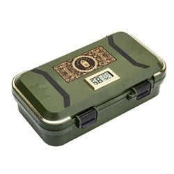 Lubinski Yeni Stil Nem Göstergeli Seyahat Puro Kutusu Humidor Kırılmaz Plastik Yeşil 12s LB-601