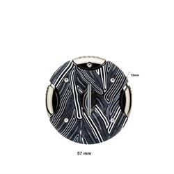 Lubinski Yuvarlak Puro Kesici V-Cut Black Pattern(60Ring) LB-339