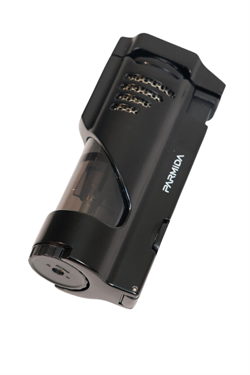 Parmida 3 Torch Pürmüz Delicili Siyah Metal Puro Çakmağı