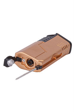Parmida 3 Torch Pürmüz Gold-Siyah Metal Puro Çakmağı