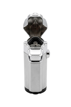 Parmida 3 Torch Pürmüz Gümüş Metal Puro Çakmağı