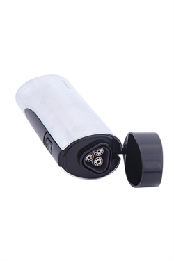 Parmida 3 Torch Pürmüz Gümüş Puro Çakmağı