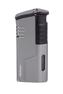 Parmida 3 Torch Pürmüz Gunmetal-Siyah Metal Puro Çakmağı