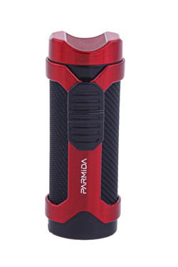Parmida 3 Torch Pürmüz Kırmızı-Siyah Puro Çakmağı
