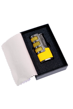 Parmida 3 Torch Pürmüz Sarı - Gunmetal Metal Puro Çakmağı