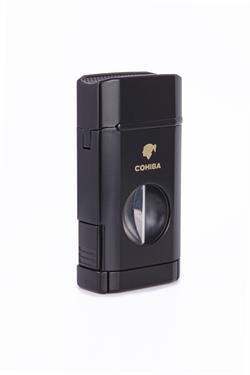 Parmida 3 Torch Pürmüz Siyah Dahili V Kesicili Metal Puro Çakmağı