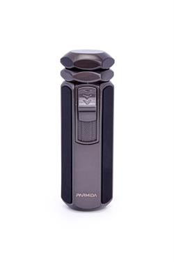 Parmida 4 Torch Pürmüz Gunmetal-Siyah Metal Puro Çakmağı