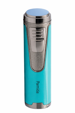 Parmida 4 Torch Pürmüz Mavi Metal Puro Çakmağı