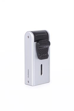 Parmida Çift Torch Pürmüz Gümüş Metal Puro Çakmağı