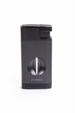 Parmida Çift Torch Pürmüz Gunmetal-Siyah V-Cut Puro Çakmağı