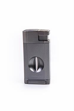 Parmida Çift Torch Pürmüz Gunmetal V-Cut Puro Çakmağı