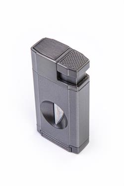 Parmida Çift Torch Pürmüz Gunmetal V-Cut Puro Çakmağı