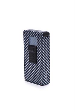 Parmida Çift Torch Pürmüz Karbon Desenli Metal Puro Çakmağı