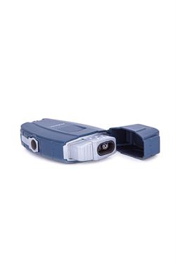 Parmida Çift Torch Pürmüz Lacivert Metal Puro Çakmağı