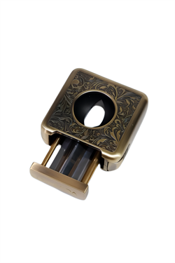 Parmida Gold İşlemeli V-Cut Puro Makası Kesici