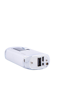 Parmida Gümüş Multifonksiyonel Çakmak (Tek Torch Pürmüz Puro Çakmağı, Elektrikli Çakmak, Powerbank, El Feneri)