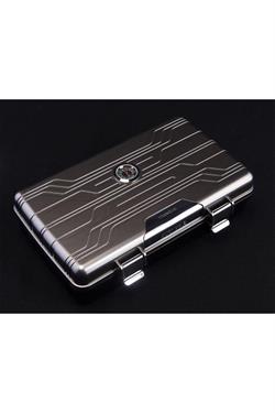 Parmida Gümüş Seyahat Tipi Humidor Puro Kutusu