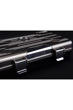 Parmida Gümüş Seyahat Tipi Humidor Puro Kutusu