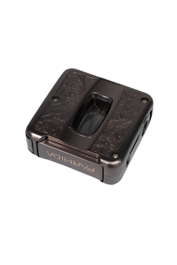 Parmida Gunmetal İşlemeli V-Cut Puro Makası Kesici
