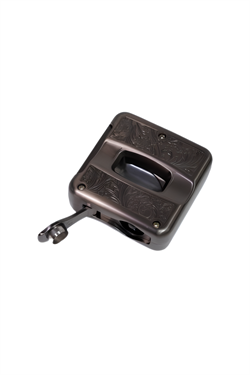 Parmida Gunmetal İşlemeli V-Cut Puro Makası Kesici
