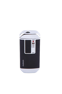 Parmida Siyah-Gümüş Multifonksiyonel Çakmak (Tek Torch Pürmüz Puro Çakmağı, Elektrikli Çakmak, Powerbank, El Feneri)