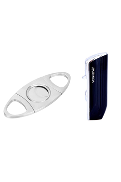 Parmida Siyah Üç Torch Pürmüz Çakmak Ve Metal Kesici Set