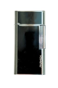 Parmida Soft Flame Siyah Gümüş Metal Puro Çakmağı