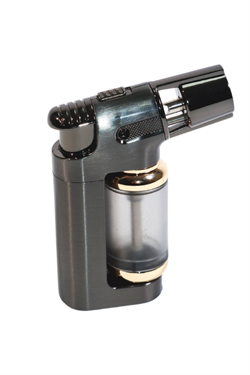 Parmida Tek Torch Pürmüz Gümüş Masa Tipi Metal Puro Çakmağı