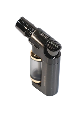 Parmida Tek Torch Pürmüz Gunmetal Masa Tipi Metal Puro Çakmağı