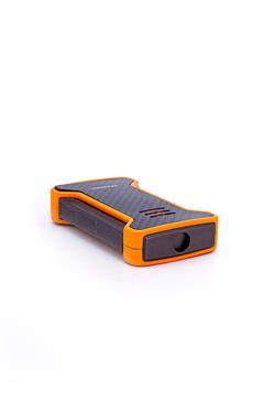 Parmida Tek Torch Pürmüz Karbon Desenli Turuncu Puro Çakmağı