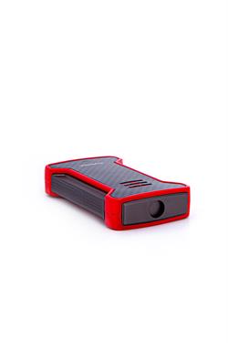 Parmida Tek Torch Pürmüz Karbon Desenli Kırmızı Puro Çakmağı