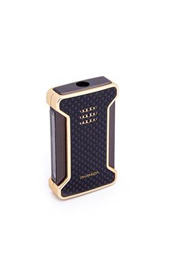 Parmida Tek Torch Pürmüz Karbon Desenli Gold Puro Çakmağı