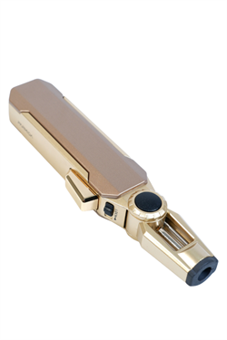 Parmida Tek Torch Pürmüz Oynar Başlıklı Gold Masa Tipi Metal Puro Çakmağı
