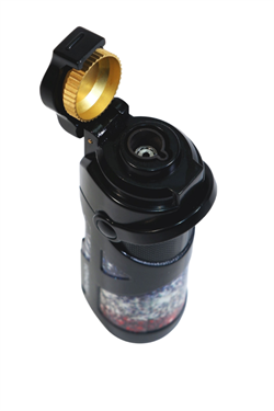 Parmida Tek Torch Pürmüz Siyah Desenli Metal Puro Çakmağı