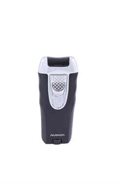 Parmida Tek Torch Pürmüz Siyah-Gümüş Puro Çakmağı